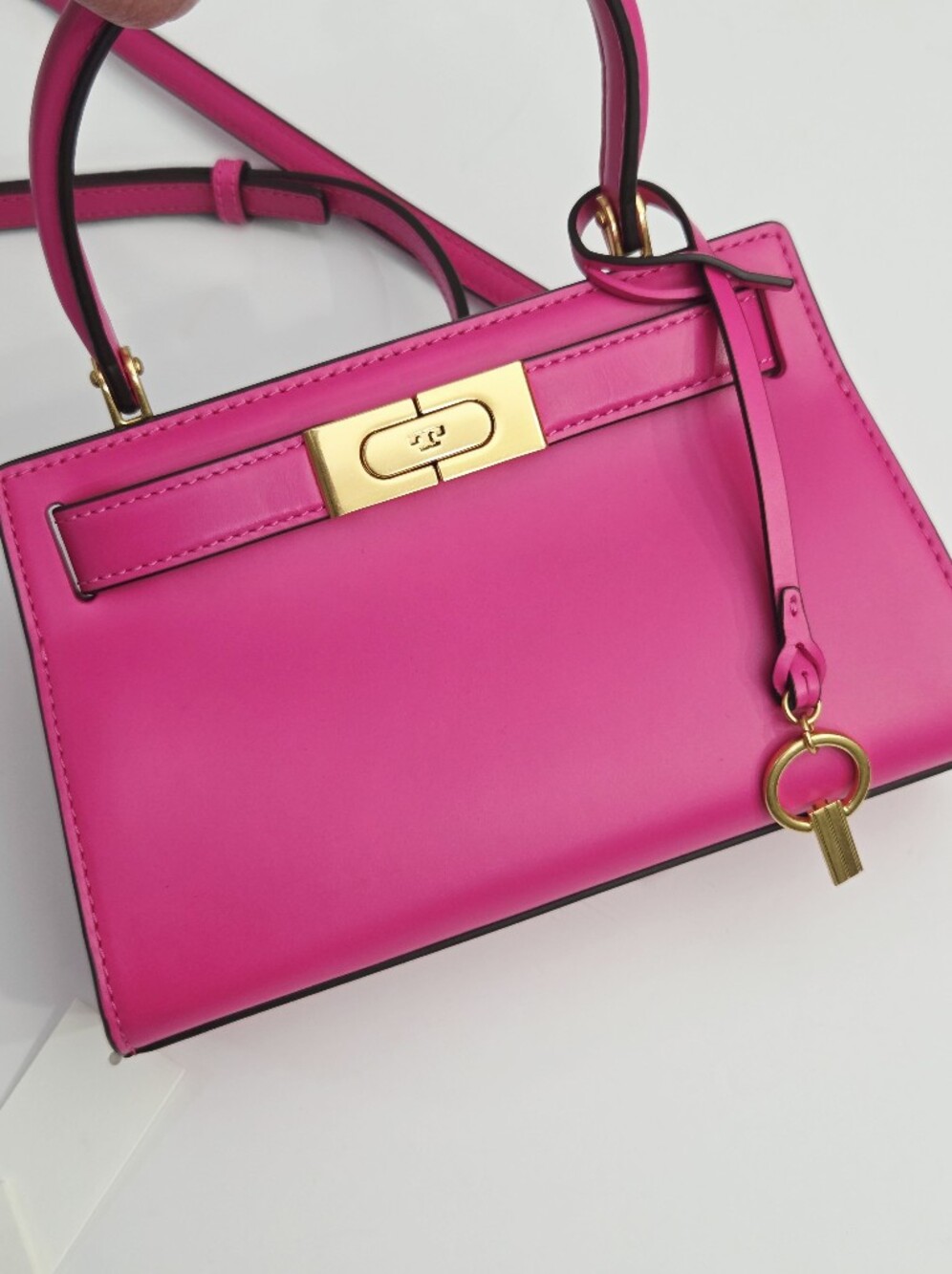 NWT TORY BURCH LEE RADZIWILL PETITE BAG - CRAZY PINK